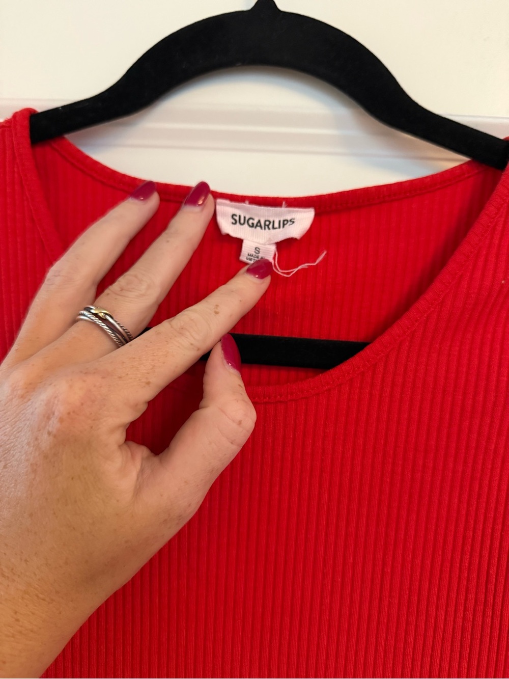 Sugarlips Ribbed Dress - Picture 4 of 4